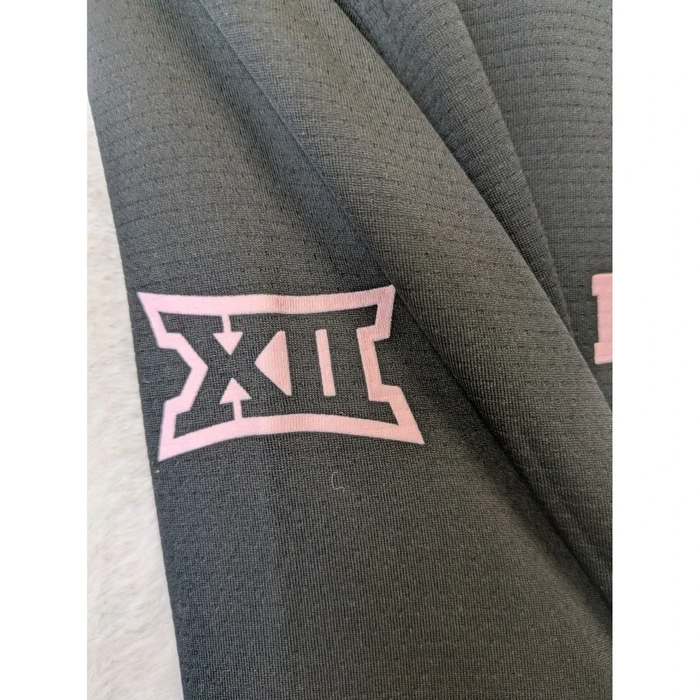 NEW Nike Quarter Zip Pullover Women's L Black BYU Golf Big 12 Pink Ribbon
